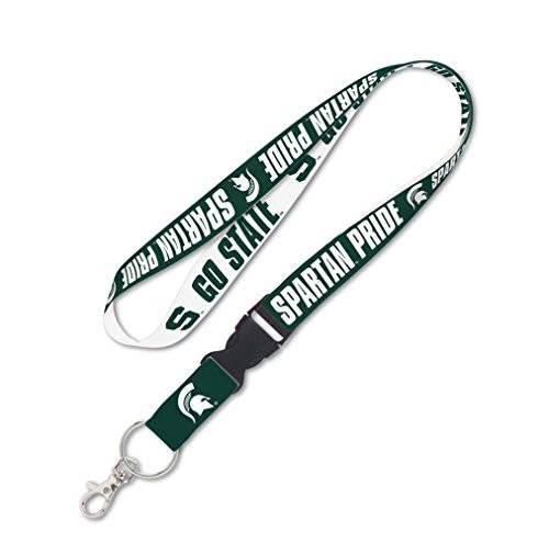 NCAA Michigan State Spartans Lanyard with Detachable Buckle, 1-Inch