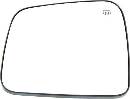Mirror Glass Compatible with 2011-2018 Jeep Grand Cherokee/Dodge Durango Heated with Backing Plate Driver Side