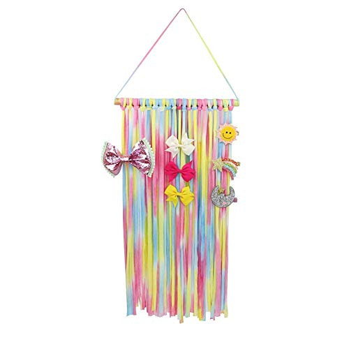 Girls Hair Bow Holder, Hair Clips Storage Organizer, Women Headband Hair Accessories Hanging Hanger, Rainbow Girls Hair Bow Holder, Hair Clips Storage Organizer, Women Headband Hair Accessories Hanging Hanger, Rainbow
