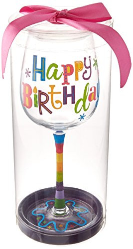 Burton  and  Burton Happy Birthday Wine Glass