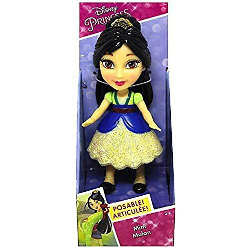 Mulan Disney Princess Mini Toddler Doll with Sparkly Dress 3inch