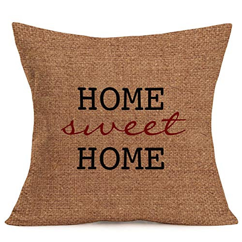Asamour Family Warm Quotes Home Decor Pillowcase Cotton Linen Throw Pillow Case Cushion Cover Square Sofa Couch Decorative 18x18 Home Sweet Home/Brown Asamour Family Warm Quotes Home Decor Pillowcase Cotton Linen Throw Pillow Case Cushion Cover Square Sofa Couch Decorative 18x18 Home Sweet Home/Brown