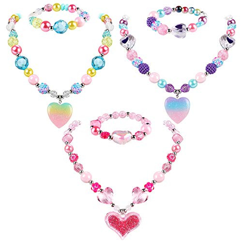 G.C 3 Sets Beaded Necklace and Bracelet 