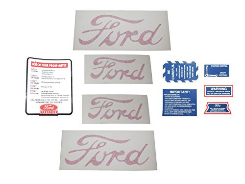 New 8N5052 Decal Set With Proof Meter Fits Ford 2N 8N 9N Tractor