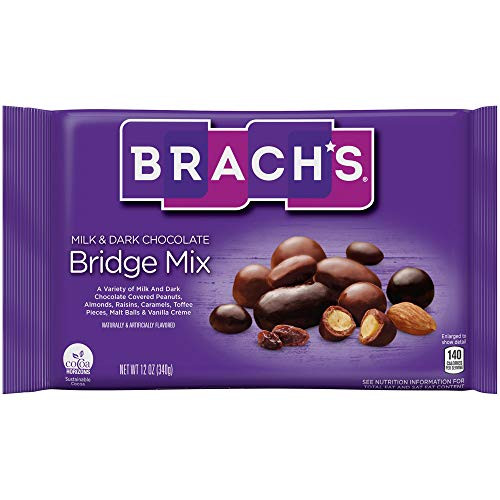 Brach's Milk  and  Dark Chocolate Bridge Mix, 12 Ounces