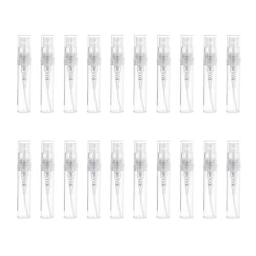 Beaupretty 30pcs Mini Empty Spray Bottles Empty Plastic Portable 2ml Perfume Atomizer Perfume for Travel Outdoor Office