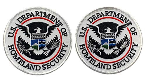Homeland Security Embroidered Patch 2PC - Iron on Sew on -4.0 inch