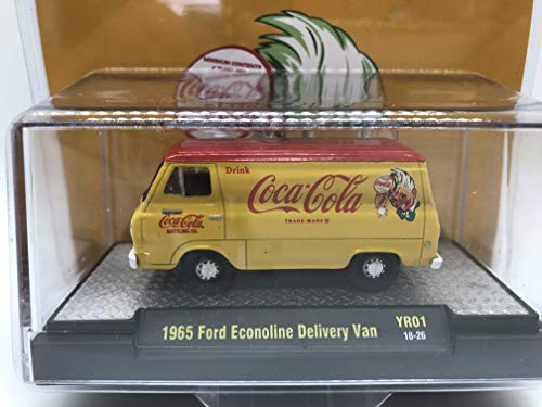 M2 Machines Coca-Cola Limited Edition 1965 Ford Econoline Delivery Van 164 Scale YR01 18-26 Yellow/Red Details Like NO Other Over 42 Parts 1 of 4800