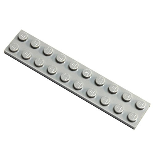 LEGO Parts and Pieces Light Gray Medium Stone Grey 2x10 Plate x20