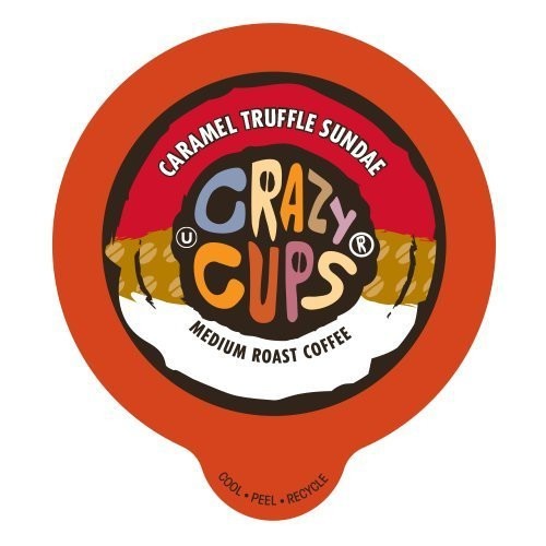Crazy Cups Flavored Coffee, for the Keurig K Cups Coffee 2.0 Brewers, Caramel Truffle Sundae, 22 Count Crazy Cups Flavored Coffee, for the Keurig K Cups Coffee 2.0 Brewers, Caramel Truffle Sundae, 22 Count