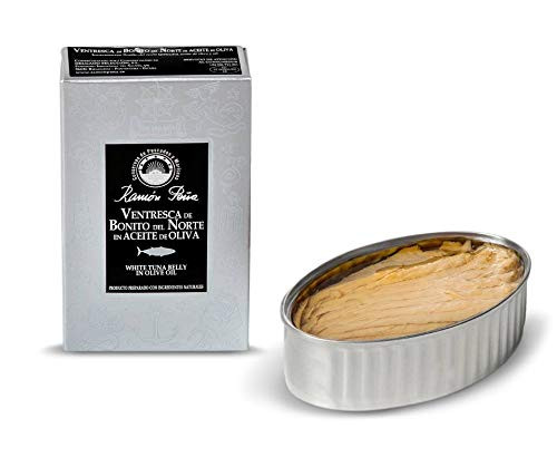Ramon Pena. Yellowfin Tuna Belly Ventresca in Olive Oil Yellow Fin in Olive Oil, Pack of 1