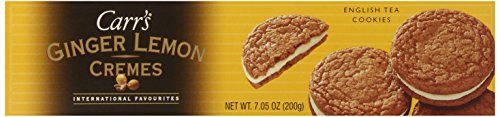 Carrs Cookies, Ginger Lemon Creme, 7.05-Ounce.