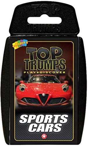 Holland Plastics Original Brand TOP Trumps - Sports Cars Perfect for Indoors, Travelling, Camping and Holidays