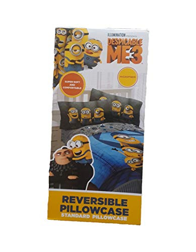 Franco Inc.  and  Universal Kids Minions Follow Mel II Grey Reversible Pillowcase
