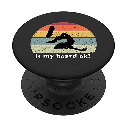 Skaters Having Fun Retro Sunset Skateboard Gift Teen Skaters PopSockets PopGrip Swappable Grip for Phones  and  Tablets