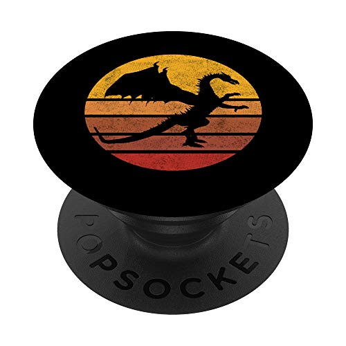 Dragon Vintage Sunset Trendy Animal Silhouette Graphic PopSockets PopGrip Swappable Grip for Phones and Tablets Dragon Vintage Sunset Trendy Animal Silhouette Graphic PopSockets PopGrip Swappable Grip for Phones and Tablets