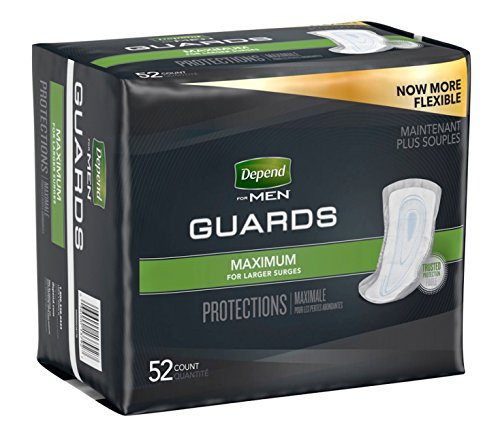 Depends Incontinence Guards for Men - Maximum Absorbency