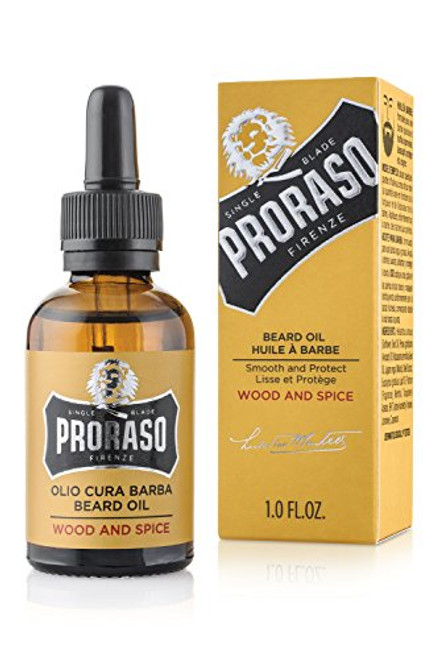Proraso Beard Oil, Wood and Spice, 1.0 fl oz