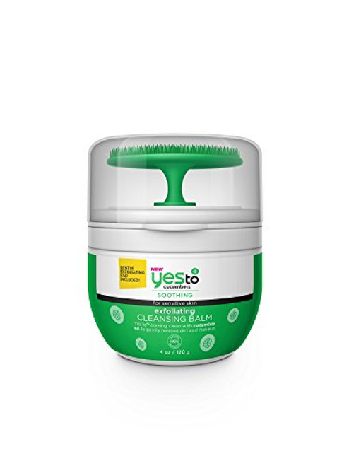 Yes To Cucumbers Exfoliating Cleansing Balm, 4 Fluid Ounce Yes To Cucumbers Exfoliating Cleansing Balm, 4 Fluid Ounce