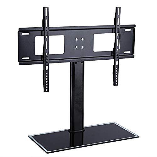 Estink Table Top TV Stand Base, 37 inch?55 inch Height Adjustable Universal Television Table Bracket with Stand Base Fits for Most TV LCD LED Flat Plasma Screen, Black