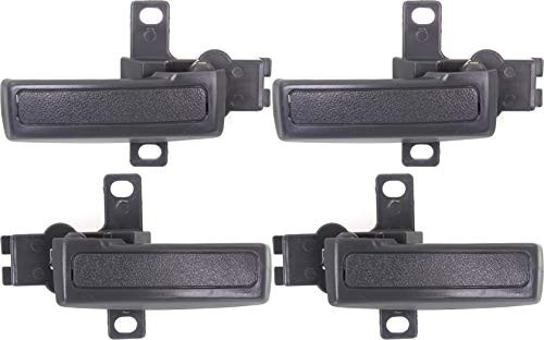 Interior Door Handle Compatible with ISUZU RODEO 1991-1997 / Passport 1994-1997 Set of 4 Front and Rear Right Side and Left Side Lever Only Gray Plastic