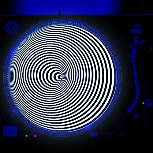 Black Hole - DJ Turntable Slipmat 12 inch GLOW glows under black light