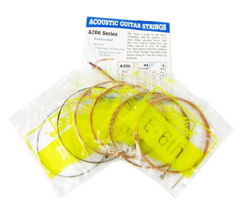 Alice Light Acoustic Guitar Strings Gauge .012- .053 Strings Set for 6 Strings Guitar Part