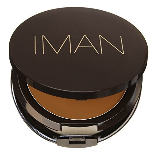 IMAN Second To None Cream To Powder Foundation, Dark Skin, Earth 2 IMAN Second To None Cream To Powder Foundation, Dark Skin, Earth 2