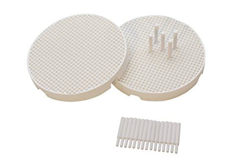Set of 2 Mini Honeycomb Boards - Large Hole with 20 Ceramic 1.6 MM Pins Jewelry Making Repair Soldering Work Surface Tool