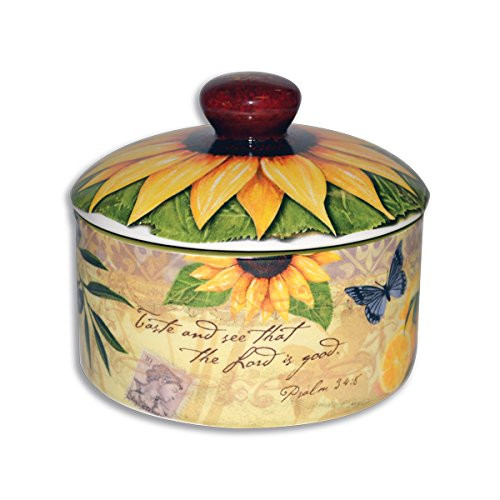 Divinity Boutique 23855 Bella Vita Sugar Bowl with Lid, Multicolor