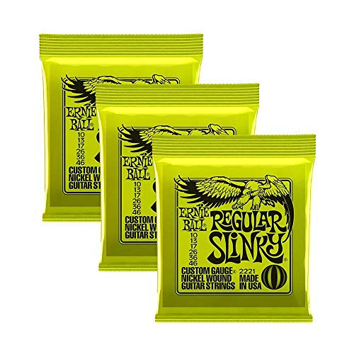 Ernie Ball 2221 Nickel Regular Slinky Electric Guitar Strings 3 Pack Ernie Ball 2221 Nickel Regular Slinky Electric Guitar Strings 3 Pack