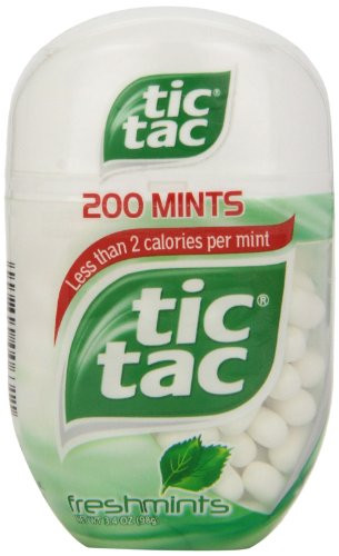 Tic Tac Mints, Freshmints, 200Count 3.4 oz. Bottle Pack