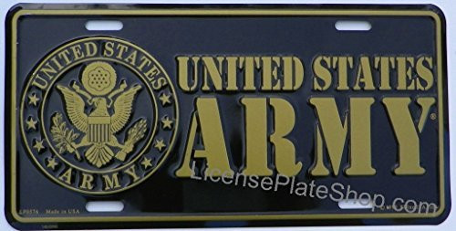 US Army License Plate by EagleEmblems