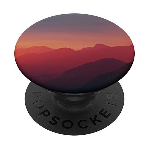 Sunset With Mountains 4 Pink Landscape PopSockets PopGrip Swappable Grip for Phones and Tablets Sunset With Mountains 4 Pink Landscape PopSockets PopGrip Swappable Grip for Phones and Tablets