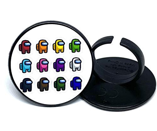 Among Us Game Cupcake Toppers Cake Decorations Rings Party Favors - Set of 24 from Blue Fox Baking