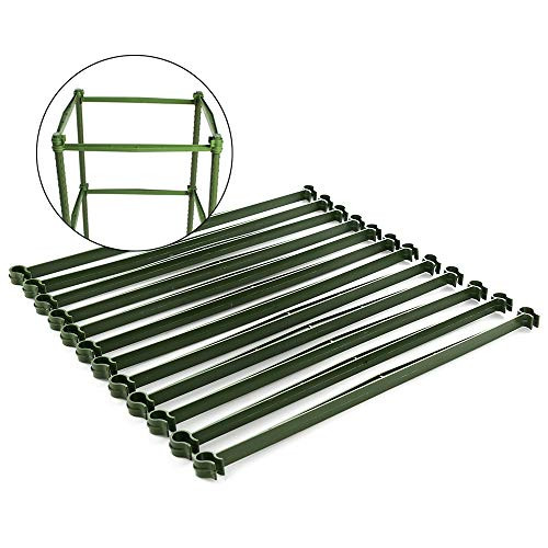 Okngr Tomato Cage Connectors, 12 Pcs Stake Arms for Tomato Cage,Trellis Connectors Garden Plants Stake Arms with 2 Buckle for Any 11mm Diameter Plant Stakes,11.8 Inches Okngr Tomato Cage Connectors, 12 Pcs Stake Arms for Tomato Cage,Trellis Connectors Garden Plants Stake Arms with 2 Buckle for Any 11mm Diameter Plant Stakes,11.8 Inches