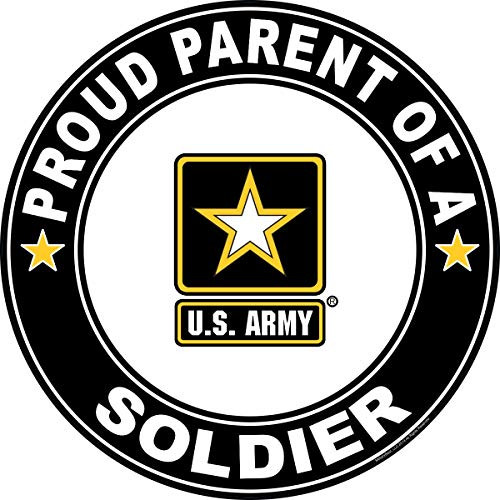 Proud Parent of a Soldier U.S. Army Round Decal Proud Parent of a Soldier U.S. Army Round Decal