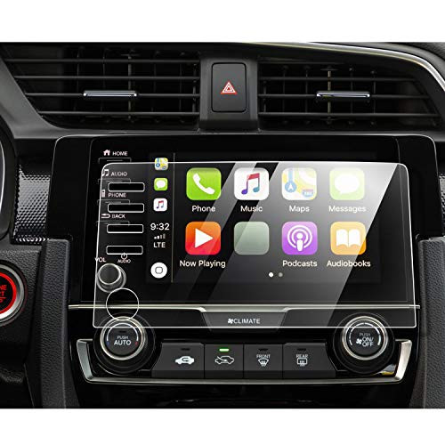 YEE PIN 2019 Civic Screen Protector for 2019 2020 Civic LX EX Touring Si EX-L Navigation Touch Screen Premium Tempered Glass High Definition 4 Buttons Version