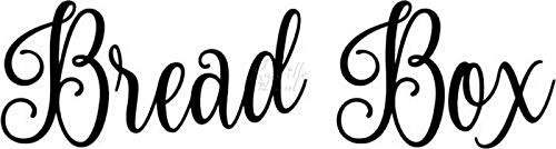 Bread Box Vinyl Decal Sticker for Home Office Decor Vehicle Window Sign Size- 12 inch / 30 cm Wide Color- Gloss White
