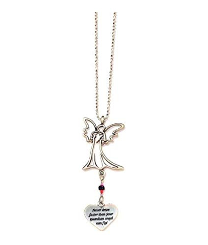 Cathedral Art KT230 Never Drive Faster Angel Car Charm, 3-1/2-Inch