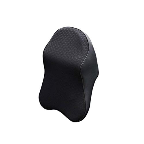 N Car Seat Headrest Neck Rest Cushion, 3D Memory Foam Soft Seat Headrest Pad with Breathable Removable Cover,Ergonomic Design Headrest Cushion Neck Pain Relief Black M
