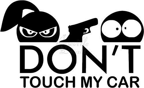 JDM Don't Touch My Car Vinyl Decal Sticker for Home Office Decor Vehicle Window Sign Size- 12 inch / 30 cm Wide Color- Gloss Black