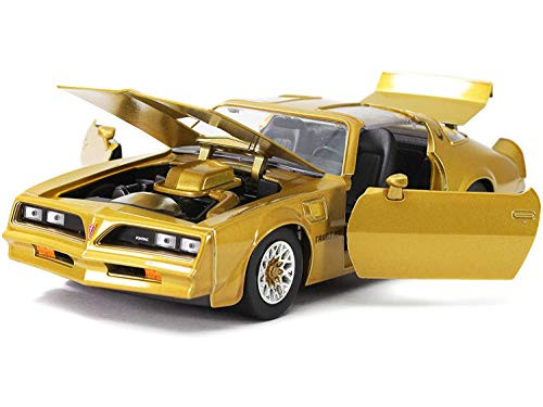 Jada Toys Bigtime Muscle 124 1977 Pontiac Firebird Trans AM Die-cast Car Gold, Toys for Kids and Adults