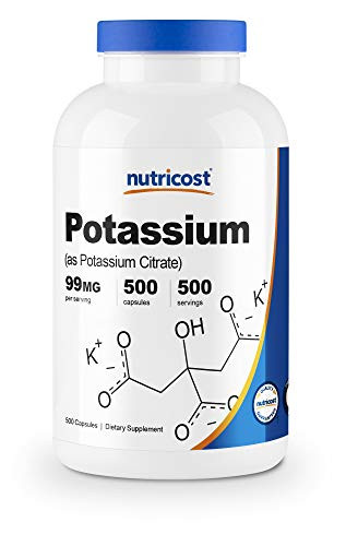 Nutricost Potassium Citrate 99mg, 500 Capsules