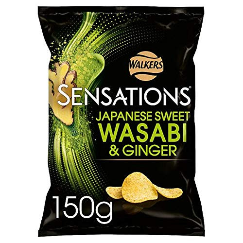 Walkers Sensations Japenese Sweet Wasabi And Ginger 150g