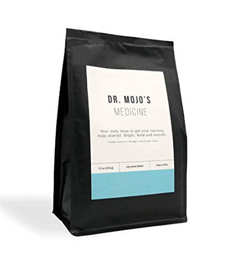 Espresso Roast Coffee, Whole Bean Coffee, Dr Mojo Coffee Roasters, 12 ounces. Medicine Blend Espresso Beans
