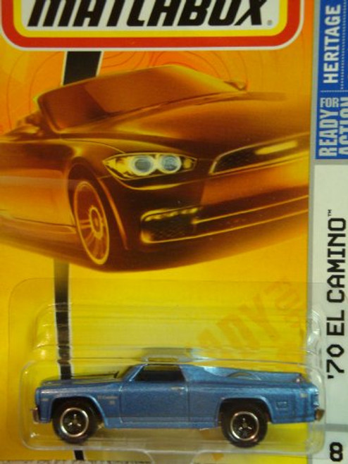 Matchbox Heritage Classics Series #8 '70 El Camino Blue 3 Lug Detailed Diecast Scale 1/64 Collector