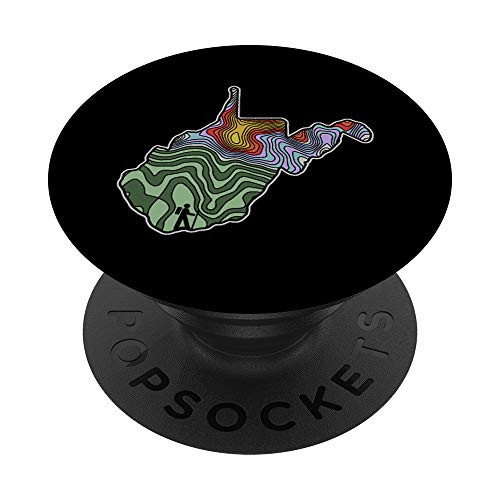 West Virginia Hiking Mountain Sunset Topographical Map Art PopSockets PopGrip Swappable Grip for Phones and Tablets West Virginia Hiking Mountain Sunset Topographical Map Art PopSockets PopGrip Swappable Grip for Phones and Tablets