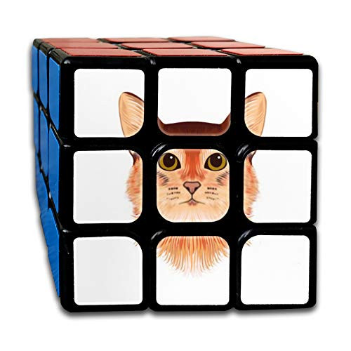 Rubik Cube Puzzle Cube Toy for Kids 3x3x3 Magic Cube Illustrative red cat IQ Games Puzzles
