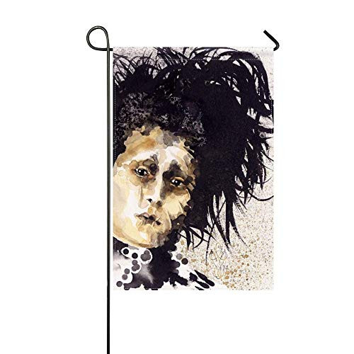 DongGan Garden Flag Edward Scissorhands Johnny Depp Art Paint 12x18 InchesWithout Flagpole DongGan Garden Flag Edward Scissorhands Johnny Depp Art Paint 12x18 InchesWithout Flagpole